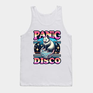 Funny Opossum Meme Panic Anxiety, Disco Funny Saying Humor Tank Top